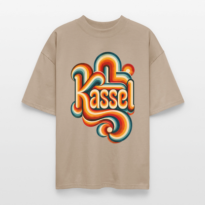Kassel Retro – Oversized Unisex Bio T-Shirt - Steingrau