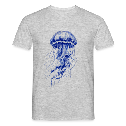 Indigo Qualle - Männer T-Shirt - by Artful Alchemist