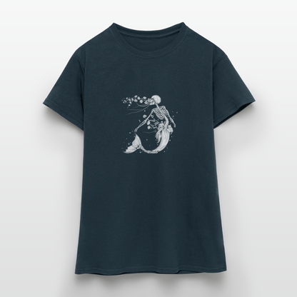 Florale Skelett Meerjungfrau - Frauen T-Shirt - by Artful Alchemist