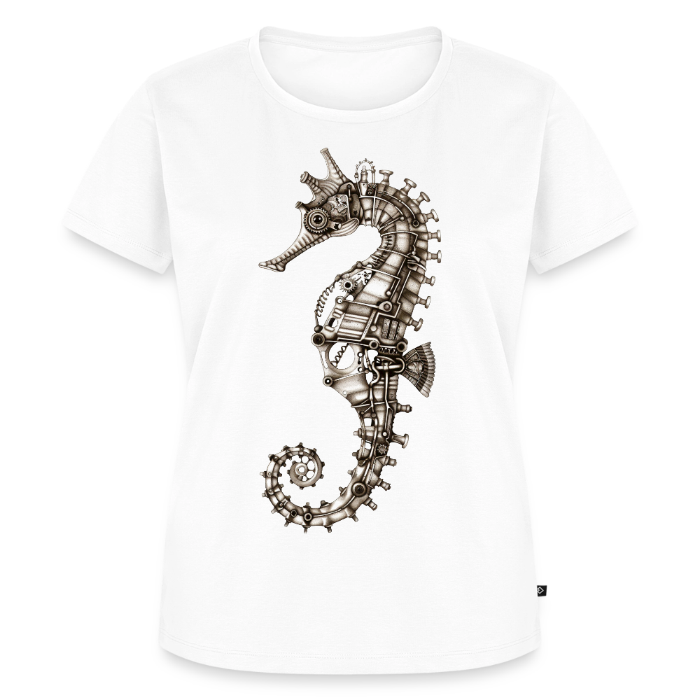 Clockwork Seahorse – Steampunk - Frauen Premium Bio T-Shirt - by Artful Alchemist
