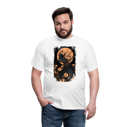 Boho Hippie Skelett im 60er, 70er Jahre Look - Männer T-Shirt - by Artful Alchemist