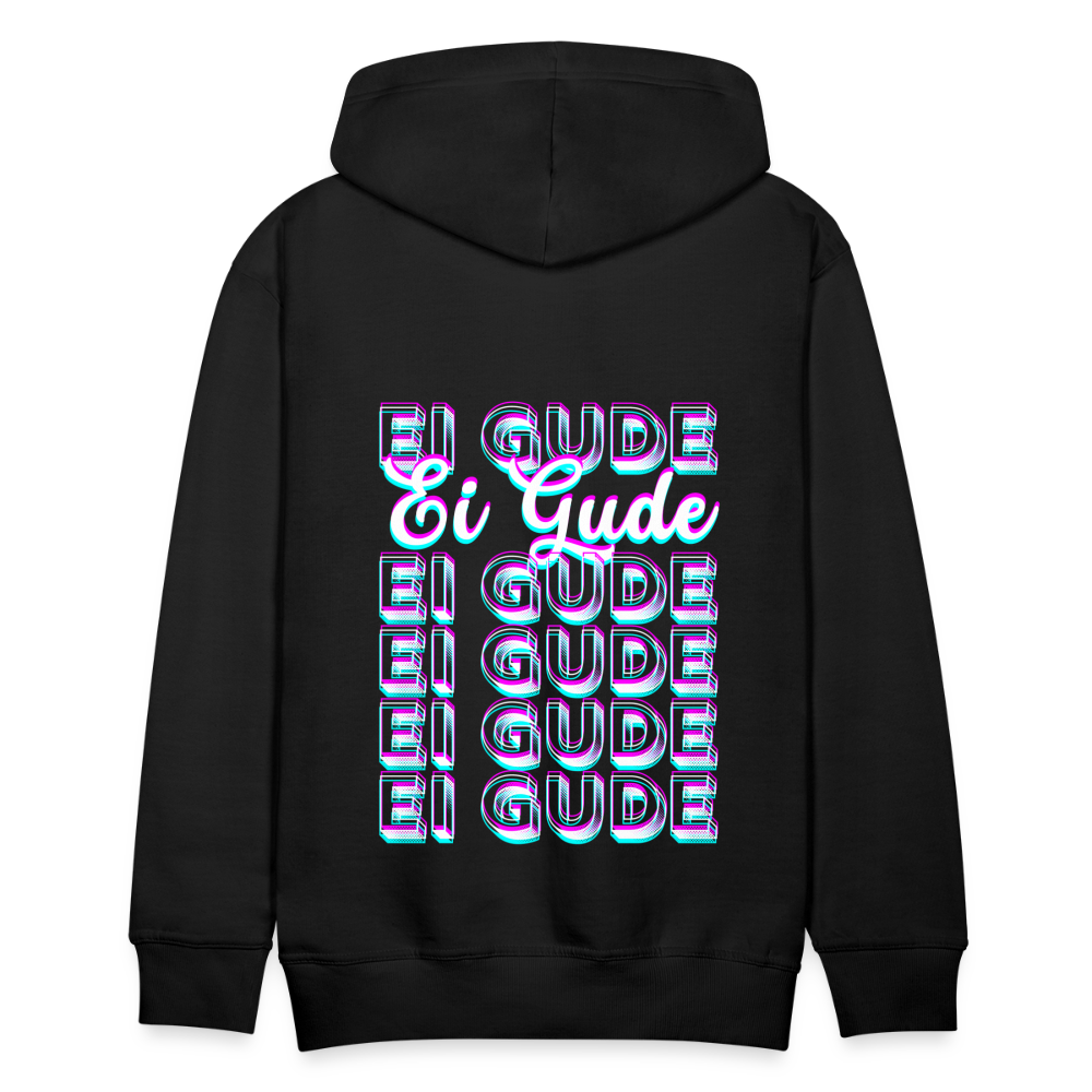 Ei Gude - Hessisch Mundart - Männer Premium Hoodie - Schwarz