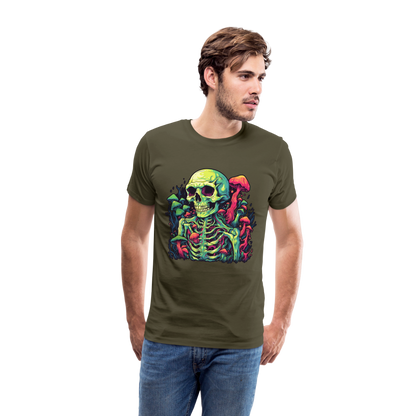 Horror Pilz Skelett - Happy Halloween - Männer Premium T-Shirt - by Artful Alchemist