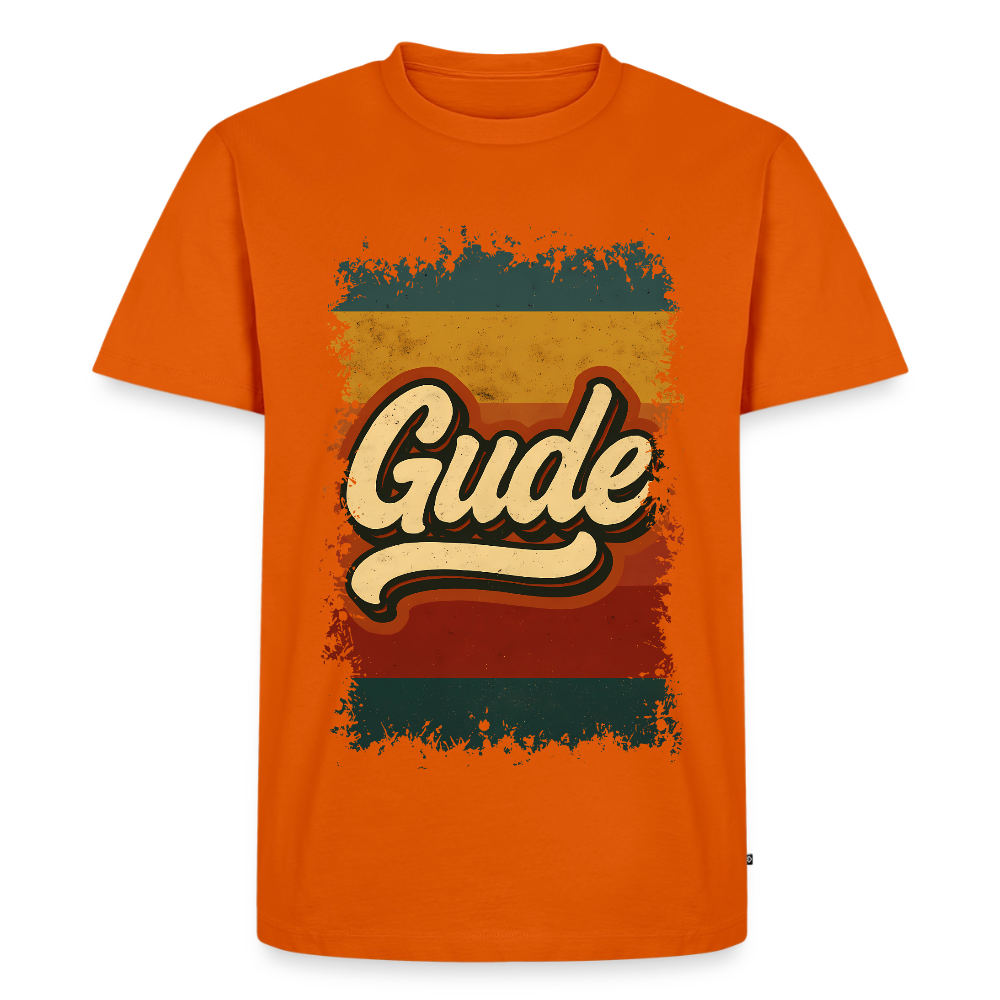 GUDE Shirt - Männer Premium T-Shirt - Orange 
