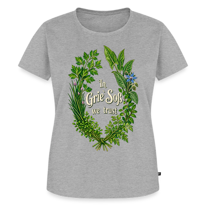 In Grie’ Soß We Trust - Frauen Premium T-Shirt - by Artful Alchemist