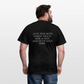 „Heute gedenken wir der Menschen…“ – mit Rückseite: „…es ist zwar nichts passiert“ - Männer Shirt - Schwarz