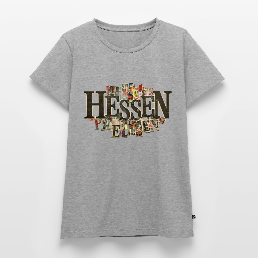 Hessen Collage - Frauen Premium T-Shirt - Grau meliert