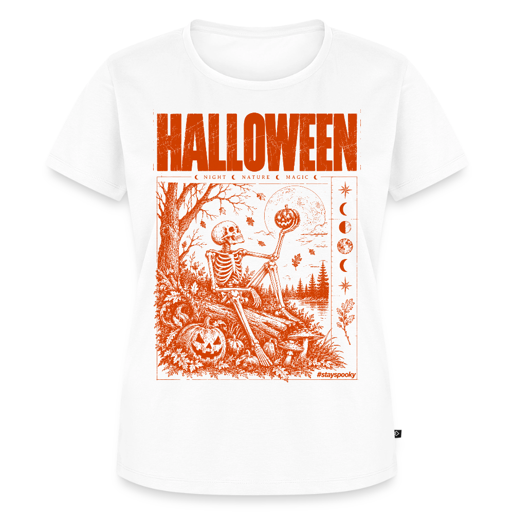 Pumpkin Moon – Frauen Premium T-Shirt - Weiß