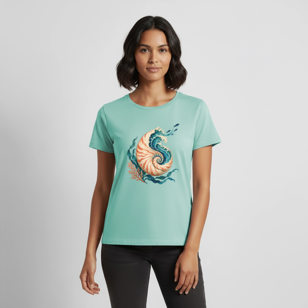 Nautilus Wave – Frauen Premium T-Shirt - Mint 