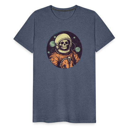 Gruseliges Skelett als Astronaut - Männer Premium T-Shirt - by Artful Alchemist