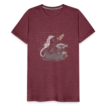 Vintage Steampunk Seepferdchen Motiv - Männer Premium T-Shirts - by Artful Alchemist