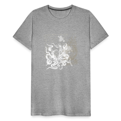 Vintage Steampunk Oktopus Motiv - Männer Premium T-Shirts - by Artful Alchemist