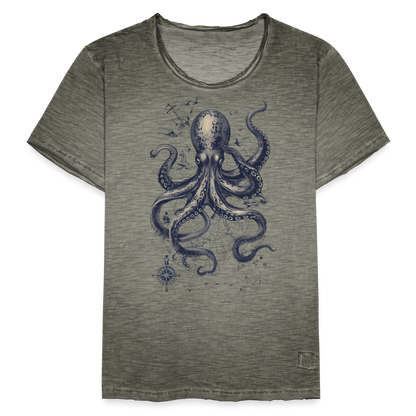Steampunk Oktopus - Männer Vintage T-Shirt - by Artful Alchemist