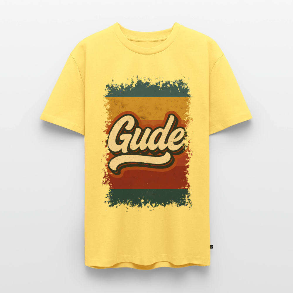 GUDE Shirt - Männer Premium T-Shirt - Pastellgelb