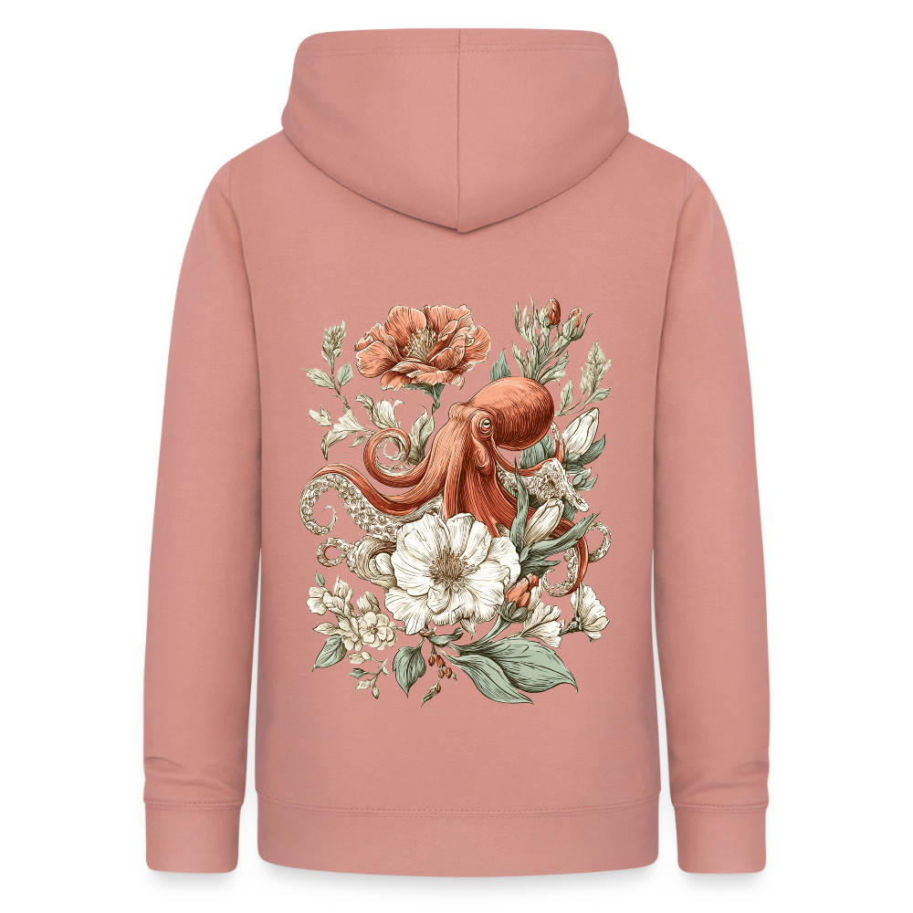 Oceanic Bloom – Vintage Octopus - Frauen Hoodie - by Artful Alchemist
