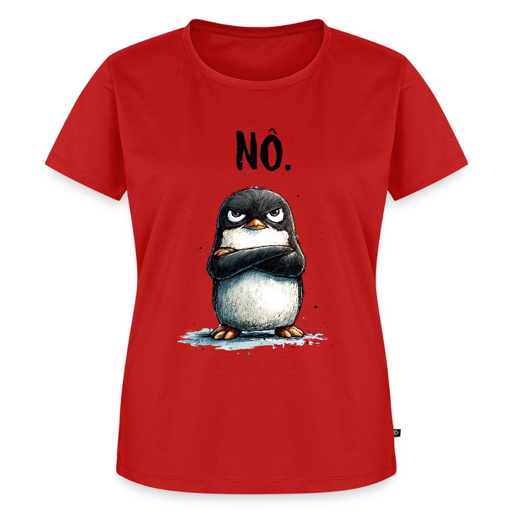 Grumpy Penguin – „NÖ.“ - Frauen Premium T-Shirt - by Artful Alchemist