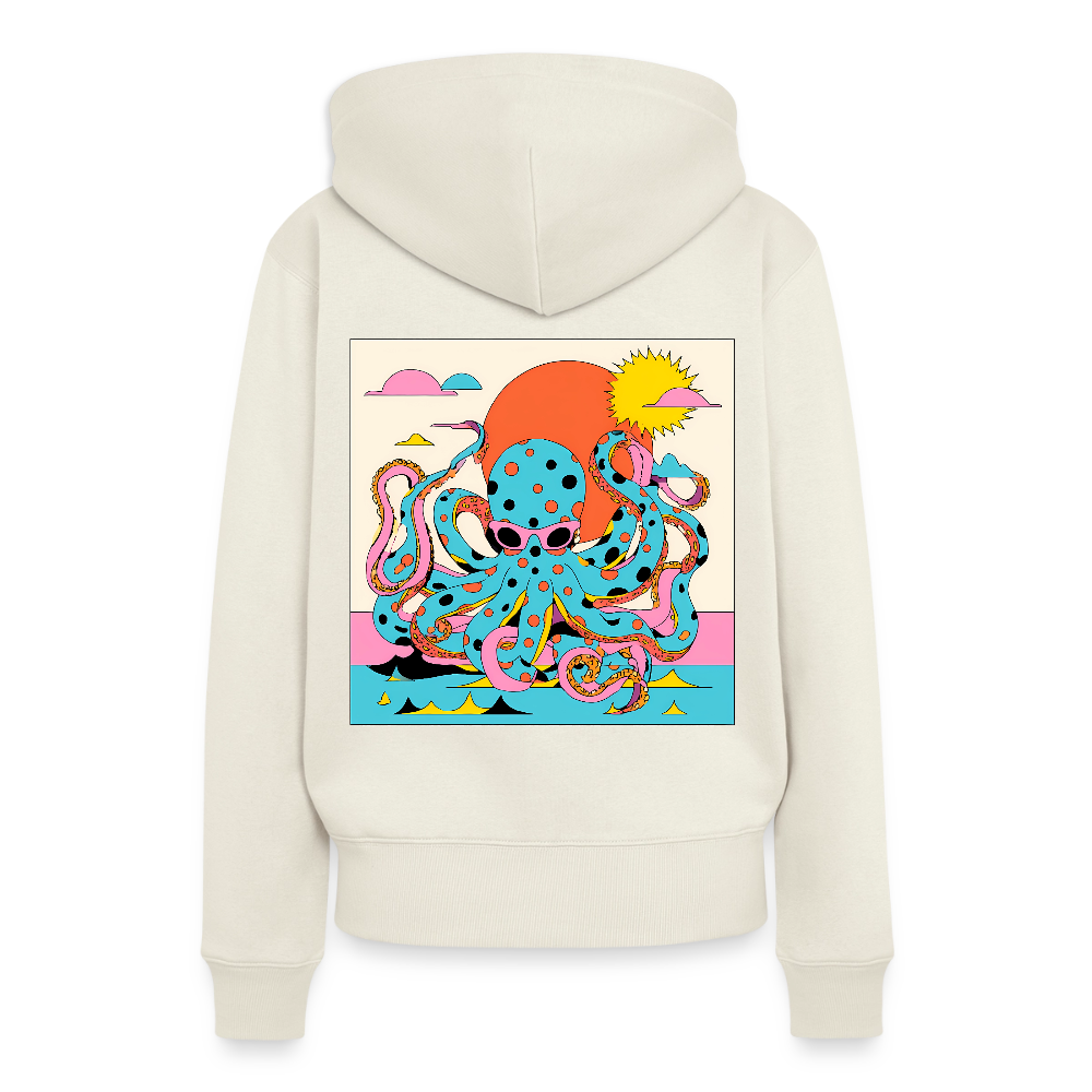 Octopus Summer – Retro Comic - Frauen Premium Bio Hoodie - by Artful Alchemist