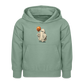 Süßer Halloween-Geist - Kinder Hoodie - Graugrün