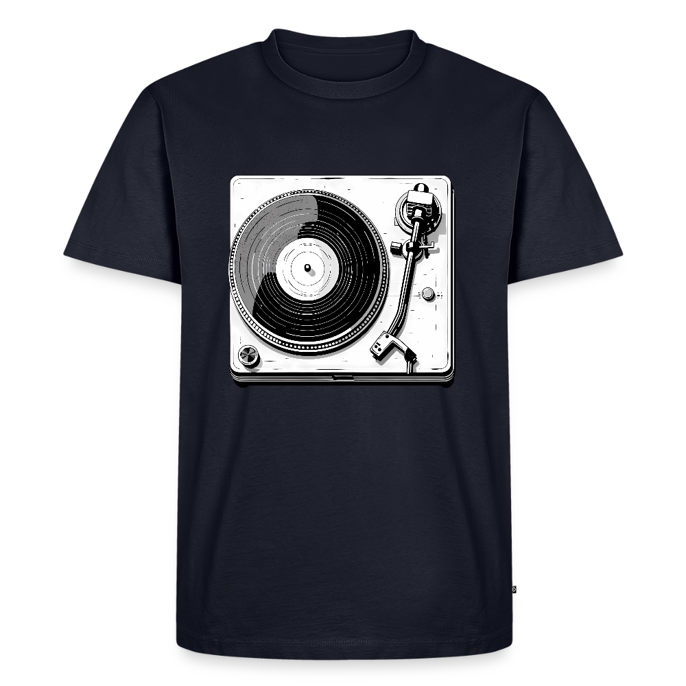 Analog Soul – Classic Vinyl Turntable - Männer Premium T-Shirt - by Artful Alchemist