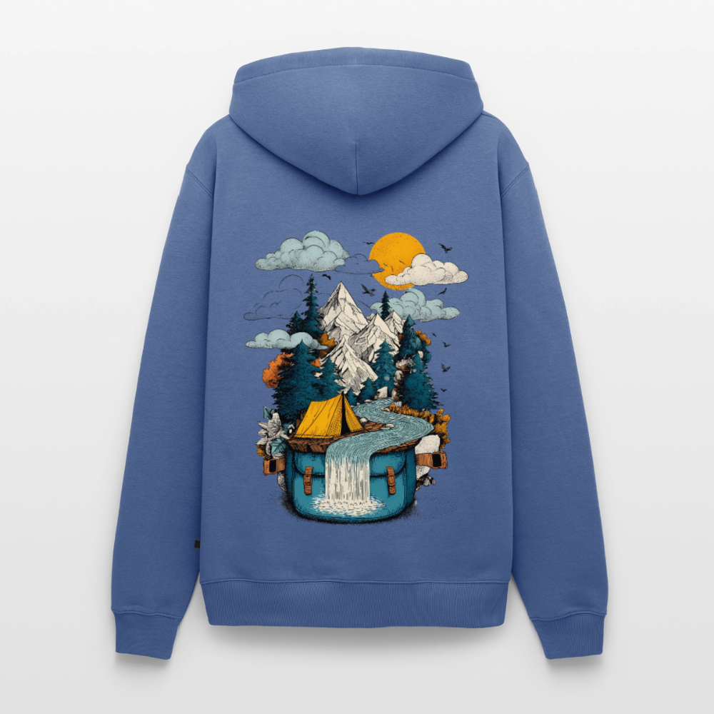 World in a Pack – Adventure Surrealism - Männer Premium Hoodie - by Artful Alchemist