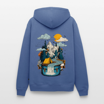 World in a Pack – Adventure Surrealism - Männer Premium Hoodie - by Artful Alchemist