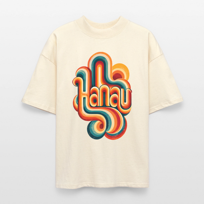 Hanau Retro – Oversized Unisex Bio T-Shirt - Natur