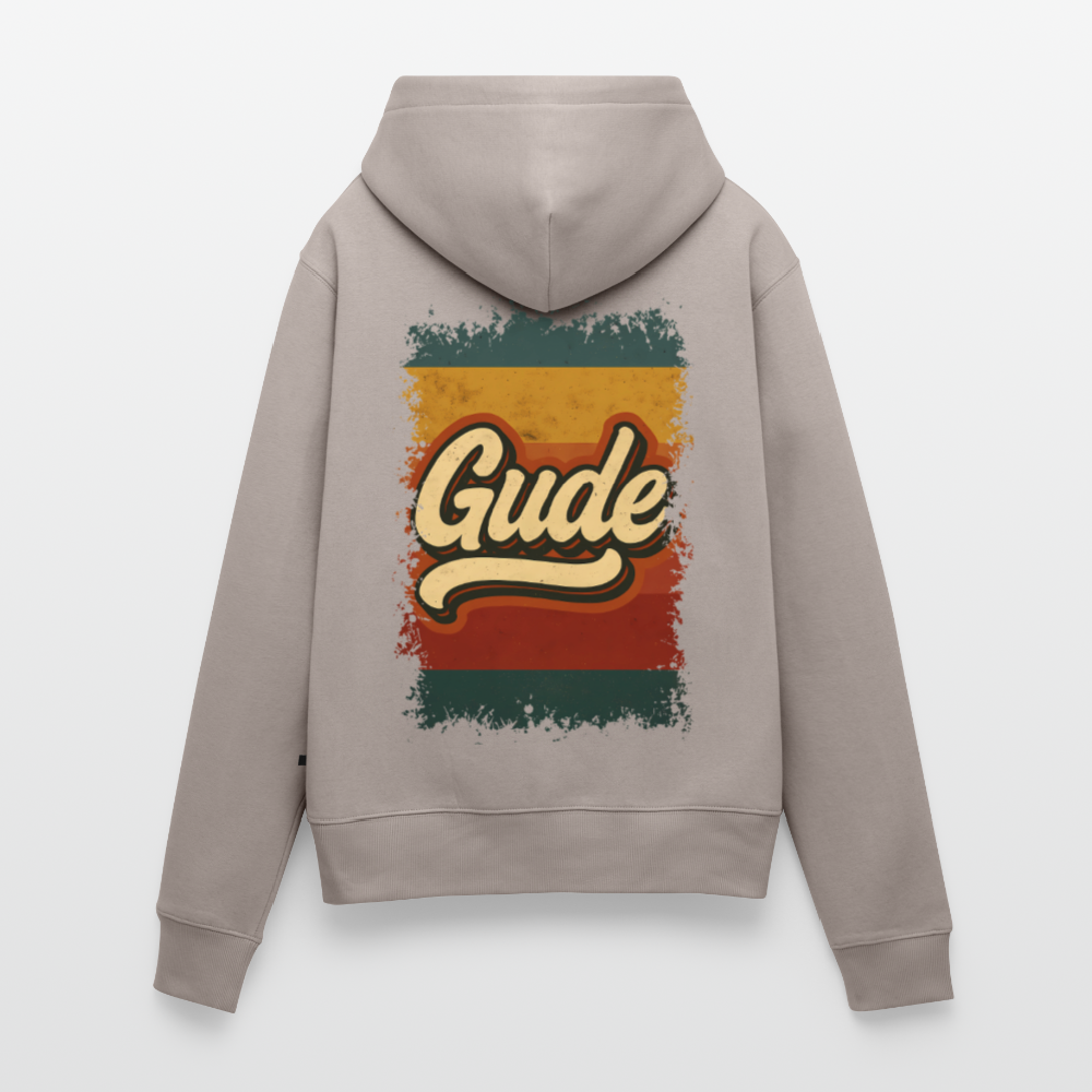 „Gude“ – Retro Look aus Hessen - Frauen Premium Bio Hoodie - Taupe