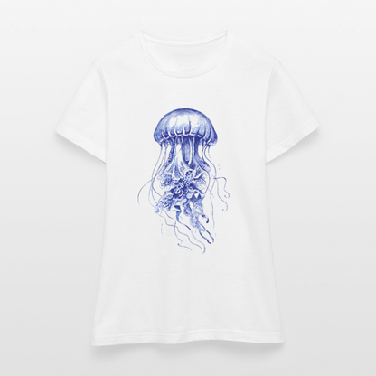 Indigo Qualle - Frauen T-Shirt - by Artful Alchemist