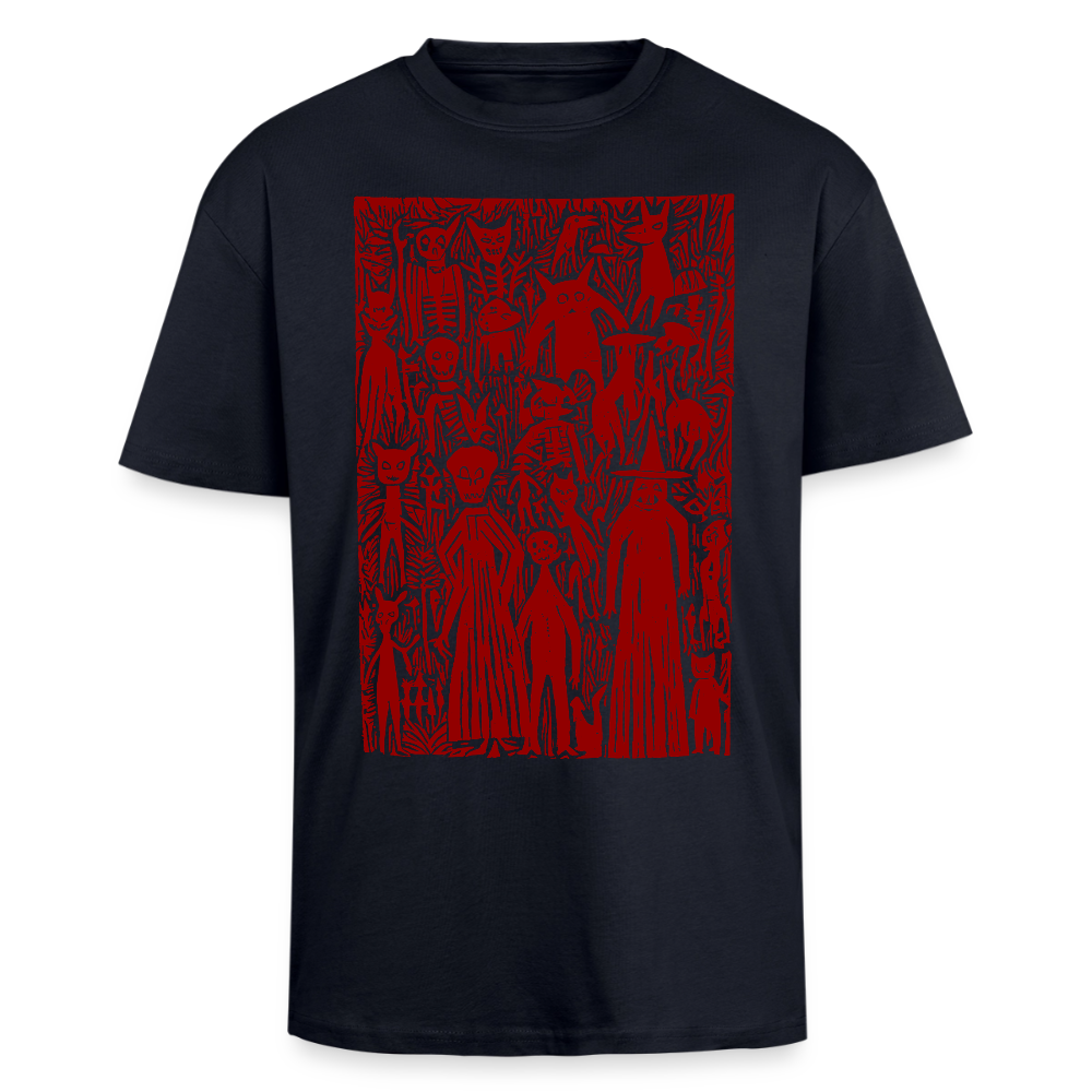 Night Creatures – Oversized Heavyweight Unisex T-Shirt - French Navy