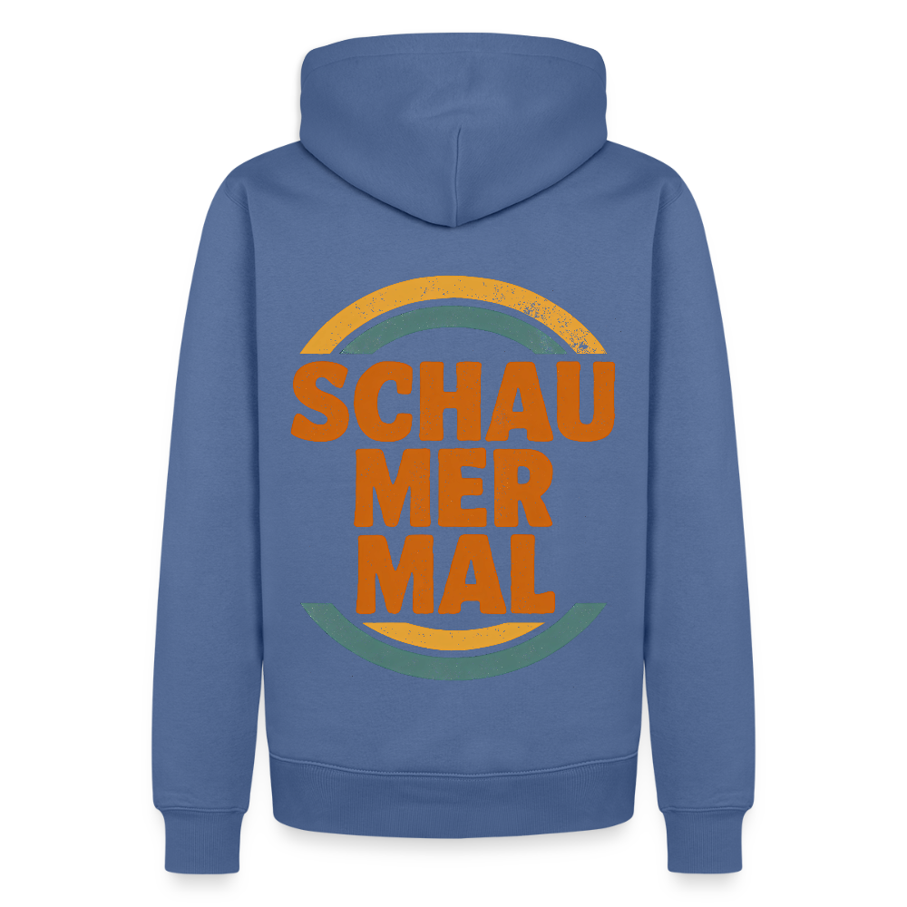 „Schau Mer Mal“ – Retro Look aus Hessen - Männer Premium Hoodie - Taubenblau