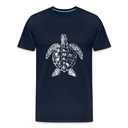 Meeresschildkröte - Monochrom - Männer Premium T-Shirt - by Artful Alchemist