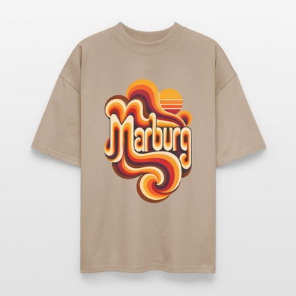Marburg Retro – Oversized Unisex Bio T-Shirt - Steingrau
