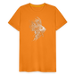 Rotfeuerfisch - Monochrom - Männer Premium T-Shirt - Orange