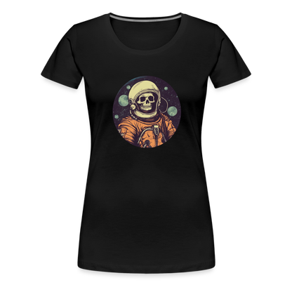 Gruseliges Skelett als Astronaut - Frauen Premium T-Shirt - by Artful Alchemist