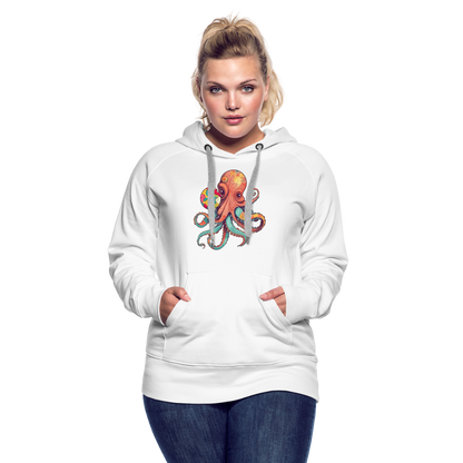 Lustiger Comic Oktopus mit Lollipop - Frauen Premium Hoodie - by Artful Alchemist