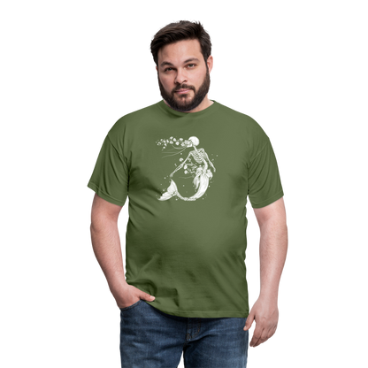 Florale Skelett Meerjungfrau - Männer T-Shirt - by Artful Alchemist
