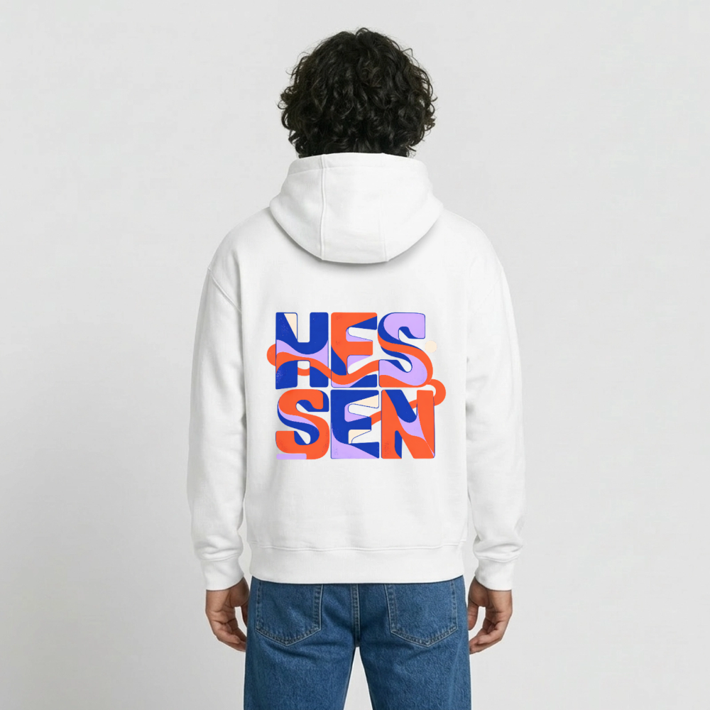 Hessen Color – Oversized Heavyweight Unisex Hoodie - Weiß