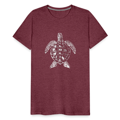 Meeresschildkröte - Monochrom - Männer Premium T-Shirt - by Artful Alchemist