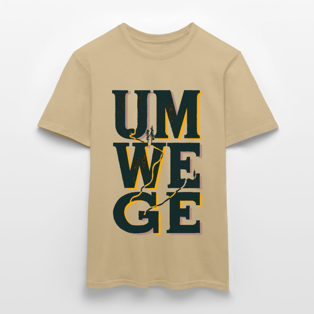 Umwege – Männer T-Shirt - Sandbeige