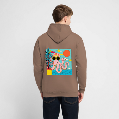 Summer Reef – Pink Octopus - Unisex Hoodie - by Artful Alchemist