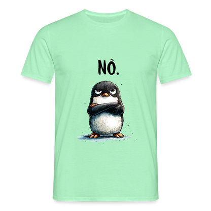 Grumpy Penguin "Nö" - Männer T-Shirt - by Artful Alchemist