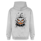 Gruseliger Horror Kürbis - Halloween Motiv - Gildan Unisex Softstyle® Midweight Hoodie - Hellgrau meliert