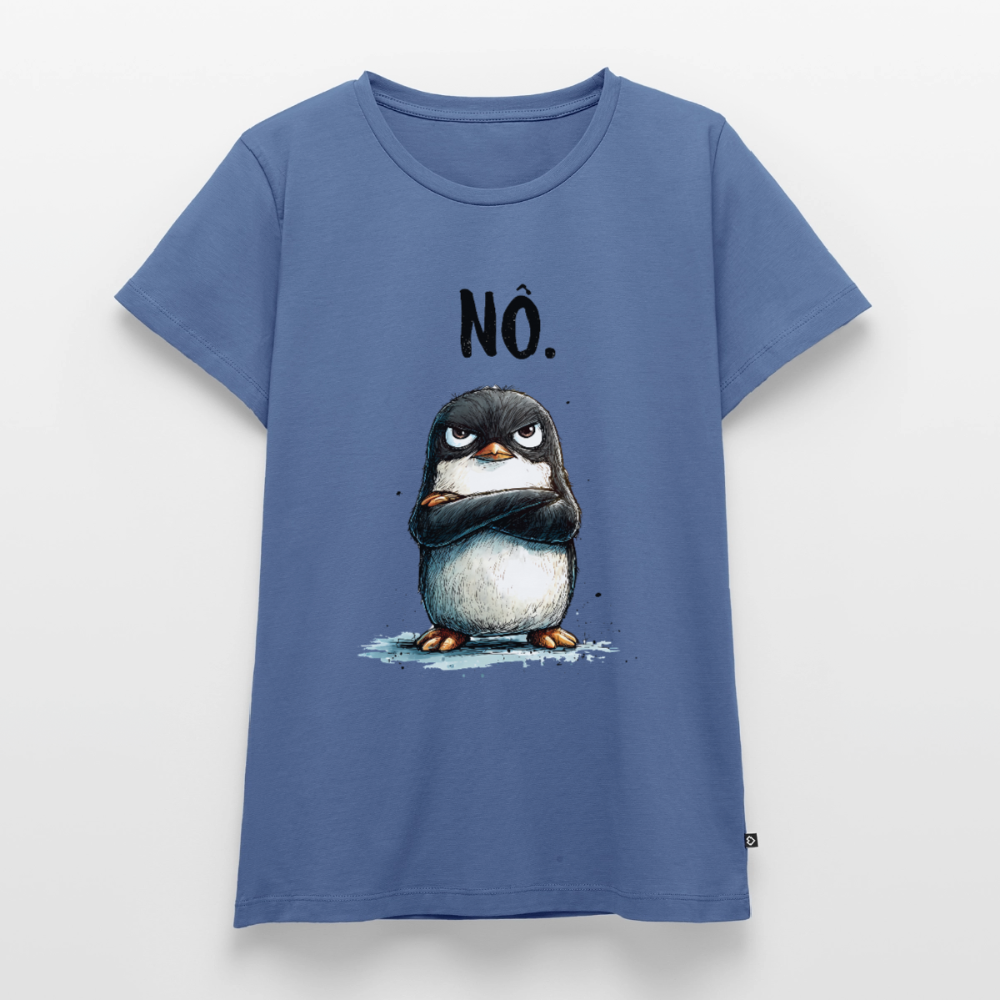 Grumpy Penguin – „NÖ.“ - Frauen Premium T-Shirt - by Artful Alchemist