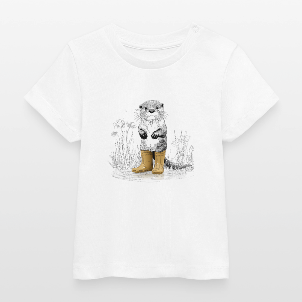 Puddle Jumper – Süßer Otter - Stanley/Stella Baby Bio-T-Shirt BABY CREATOR - by Artful Alchemist