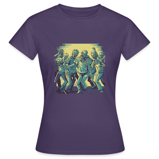 Tanzende Zombies - Gruseliges Zombie Motiv - Frauen T-Shirt - Dunkellila