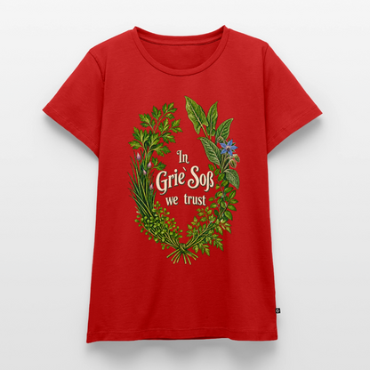 In Grie’ Soß We Trust - Frauen Premium T-Shirt - by Artful Alchemist