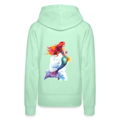 Meerjungfrau als Aquarelle - Frauen Premium Hoodie - by Artful Alchemist