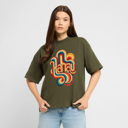 Hanau Retro – Oversized Unisex Bio T-Shirt - Khaki