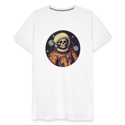 Gruseliges Skelett als Astronaut - Männer Premium T-Shirt - by Artful Alchemist