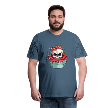 Gruseliges Horror Kirschtörtchen - Happy Halloween - Männer Premium T-Shirt - by Artful Alchemist
